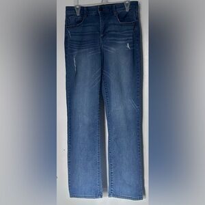 Democracy Dark Blue Straight Leg Jeans